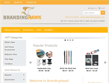 Tablet Screenshot of brandinghawk.com